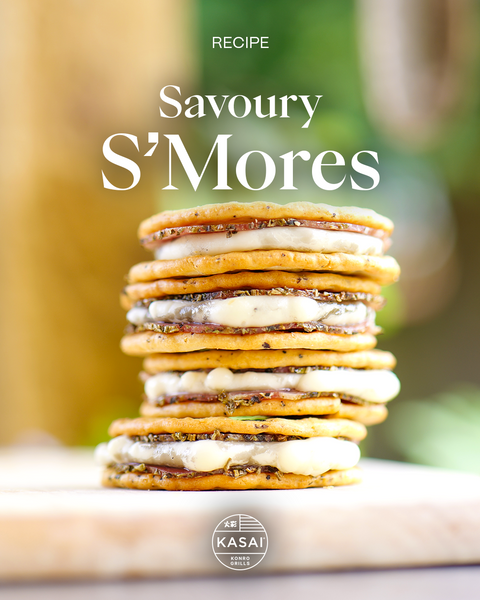Savoury Cheese S'mores with Babybel, Crackers & Cured Meats