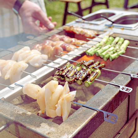 On the Coals Yakitori Skewers I Kasai Grills