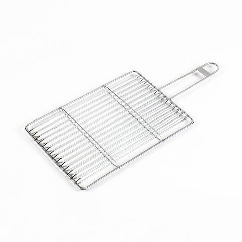 Kasai Stainless Steel Sardine & Octopus Grilling Basket - 30 x 20 x 2cm - 45cm Overall Length