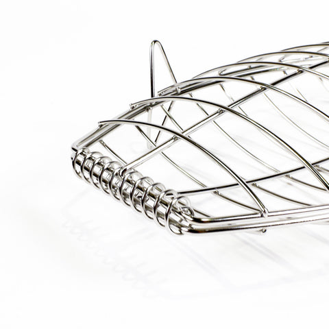 Kasai Stainless Steel Fish Grilling Basket - Large - 45 x 20cm