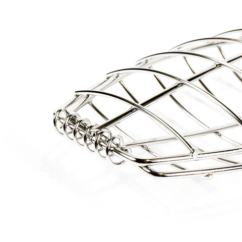 Kasai Stainless Steel Fish Grilling Basket - Medium 31 x 13cm