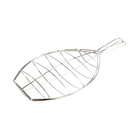 Kasai Stainless Steel Turbot Grilling Basket - Large 31 x 21cm